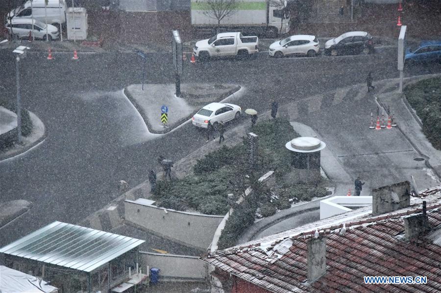 TURKEY-ISTANBUL-SNOW