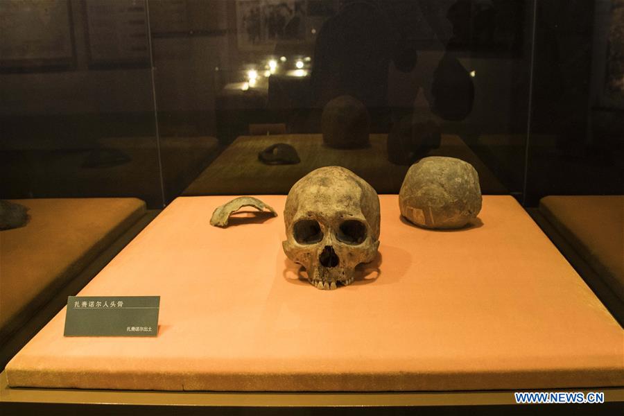 CHINA-BEIJING-INNER MONGOLIA-HUMAN SKULL-FOSSIL