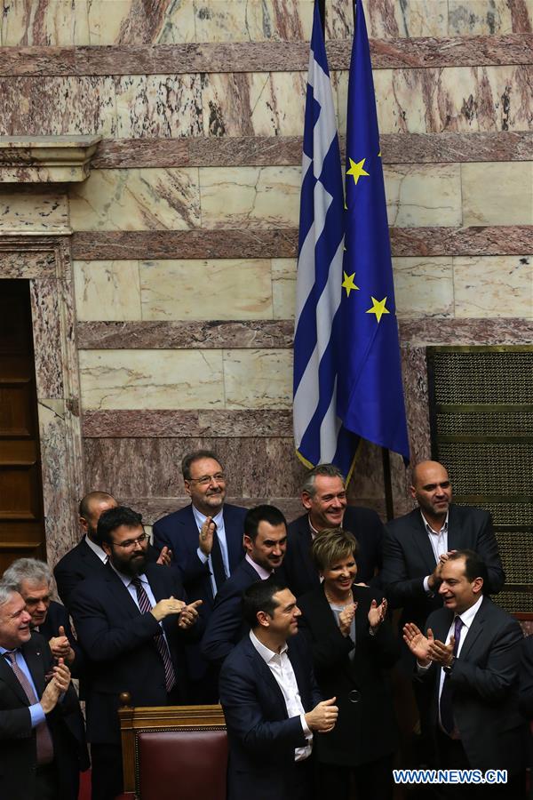 GREECE-ATHENS-GOVERNMENT-CONFIDENCE VOTE-WINNING