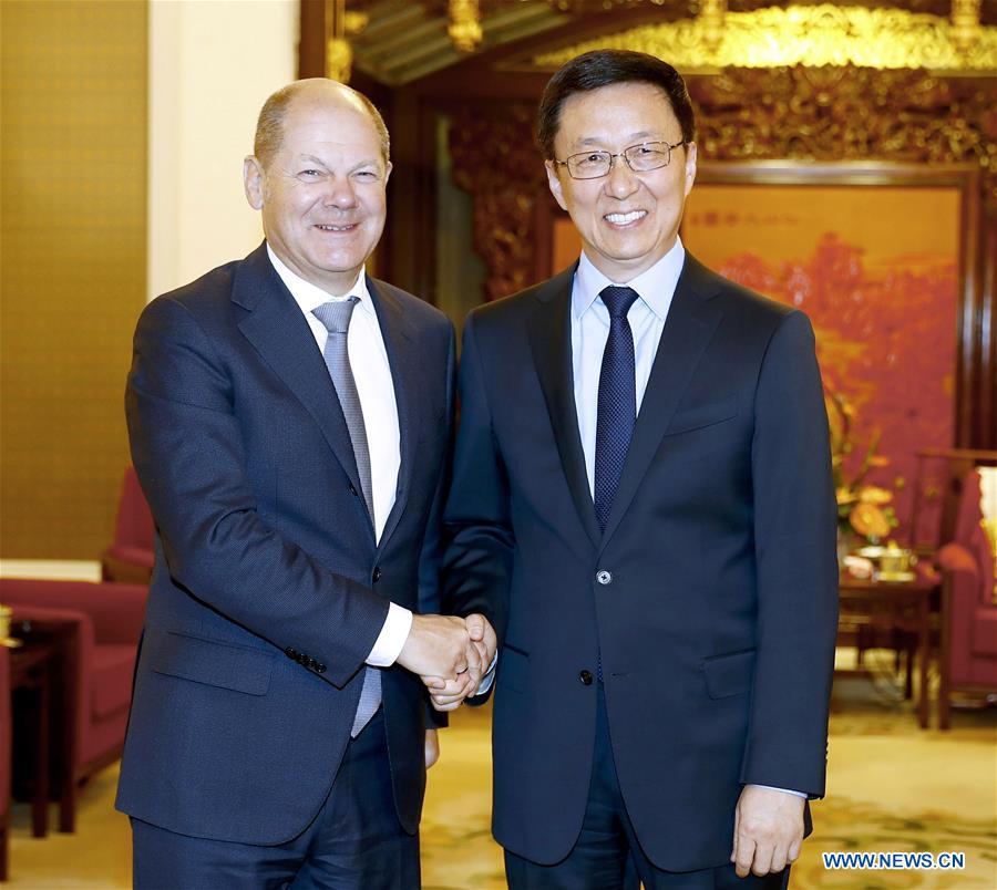 CHINA-BEIJING-HAN ZHENG-GERMANY-MEETING (CN)