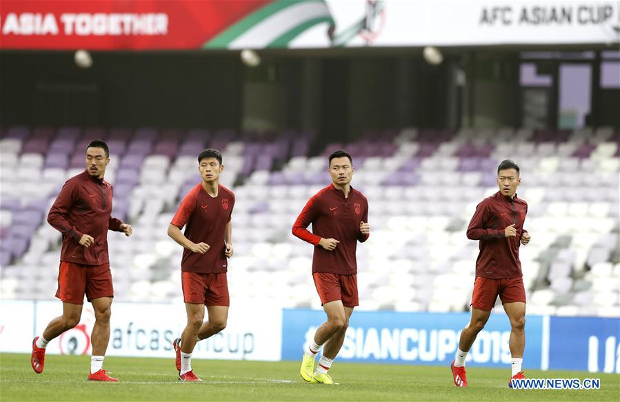 (SP)UAE-AL AIN-SOCCER-AFC ASIAN CUP 2019-ROUND OF 16-CHN-TRAINING SESSION