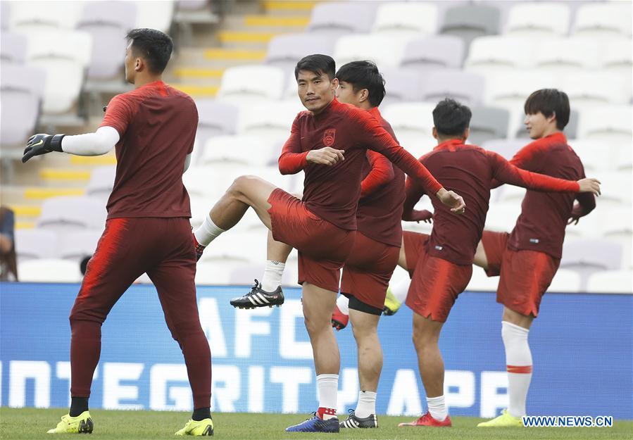 (SP)UAE-AL AIN-SOCCER-AFC ASIAN CUP 2019-ROUND OF 16-CHN-TRAINING SESSION