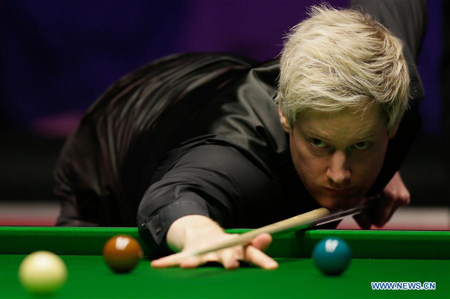 Judd Trump Beats Neil Robertson 6-4 At Snooker Masters - Xinhua ...