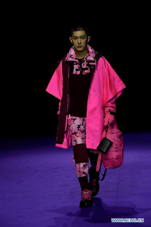 Creations from Kenzo presented during Paris Men's Fashion Week Xinhua