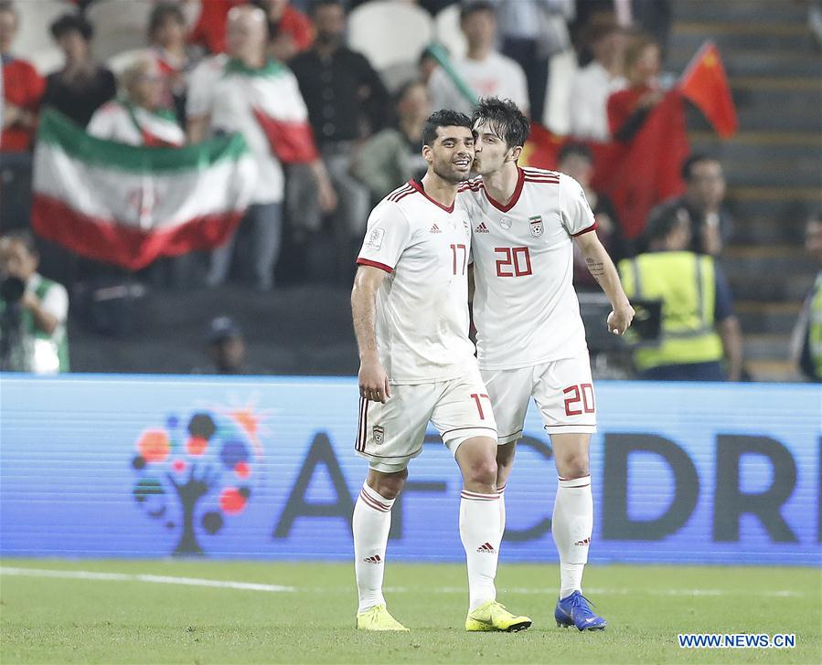 (SP)UAE-ABU DHABI-FOOTBALL-ASIAN CUP-CHINA-IRAN