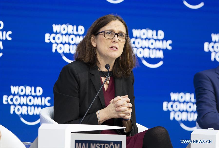 SWITZERLAND-DAVOS-WEF-ANNUAL MEETING-EU-MALMSTROM