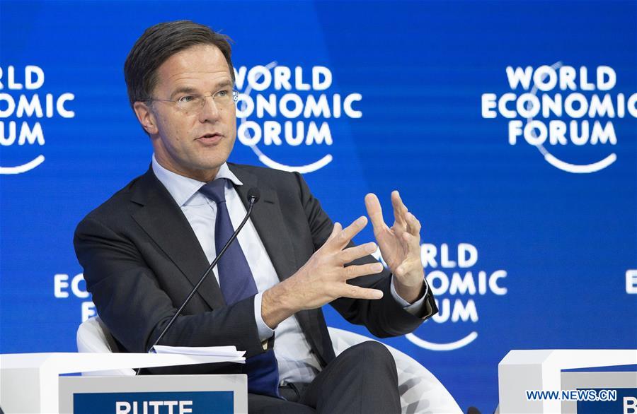 SWITZERLAND-DAVOS-WEF-ANNUAL MEETING-THE NETHERLANDS-RUTTE