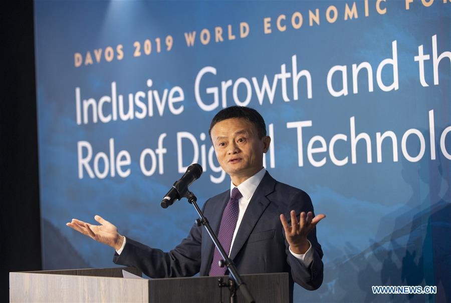 SWITZERLAND-DAVOS-ALIBABA-WEF