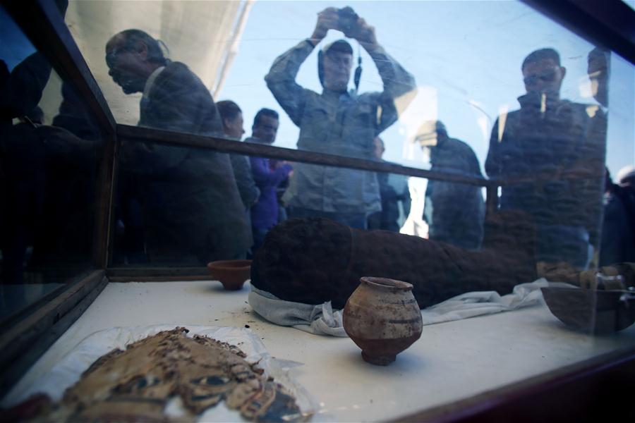 EGYPT-MINYA-ANCIENT TOMBS-EXCAVATION