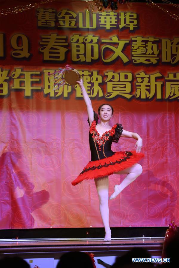 Artists perform during gala celebrating upcoming Chinese New Year in