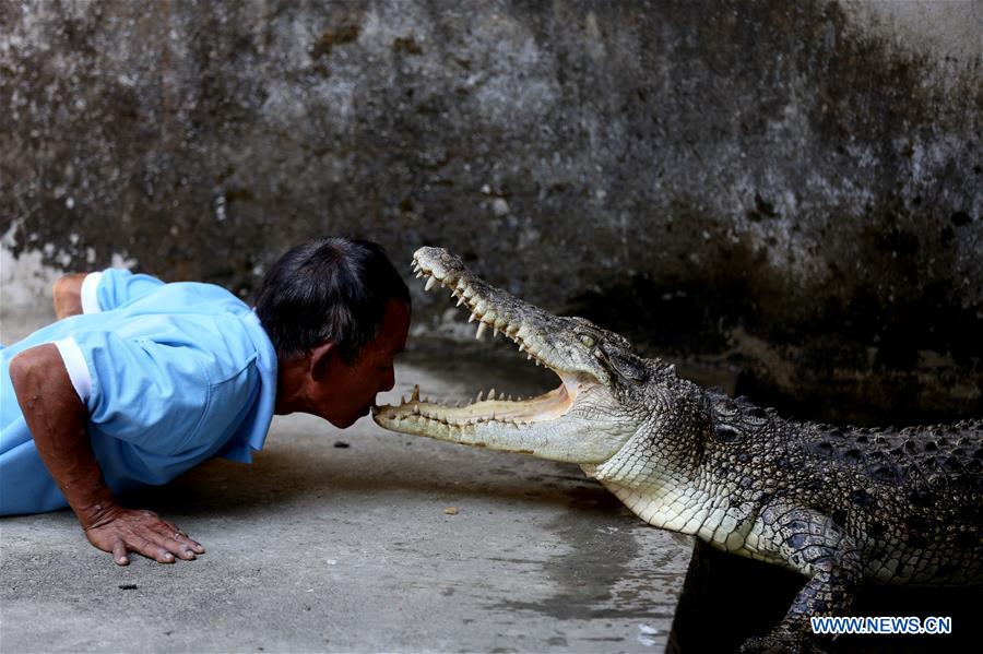 MYANMAR-YANGON-CROCODILE FARM