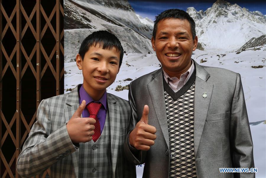 NEPAL-KATHMANDU-FIRST FATHER AND SON MOUNTAINEERS-GLOBAL AWARENESS CAMPAIGN