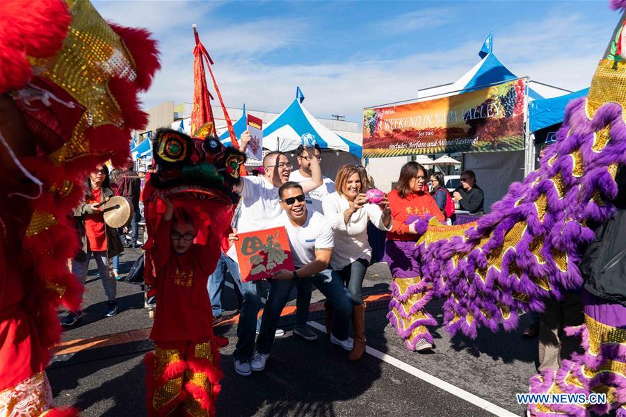 Lunar New Year celebration held in Alhambra of Los Angeles Xinhua