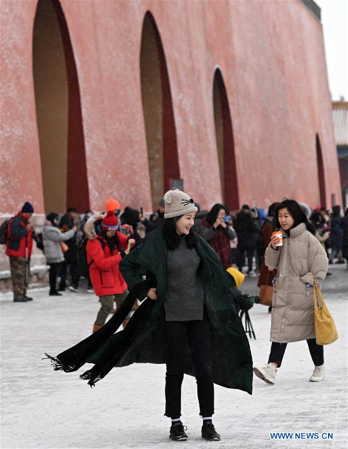 (InPalaceMuseum)CHINA-BEIJING-PALACE MUSEUM-SNOW (CN)