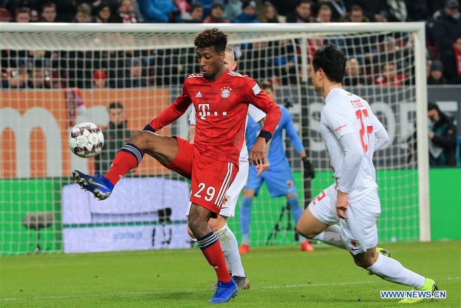 (SP)GERMANY-AUGSBURG-SOCCER-BUNDESLIGA-AUGSBURG VS BAYERN MUNICH