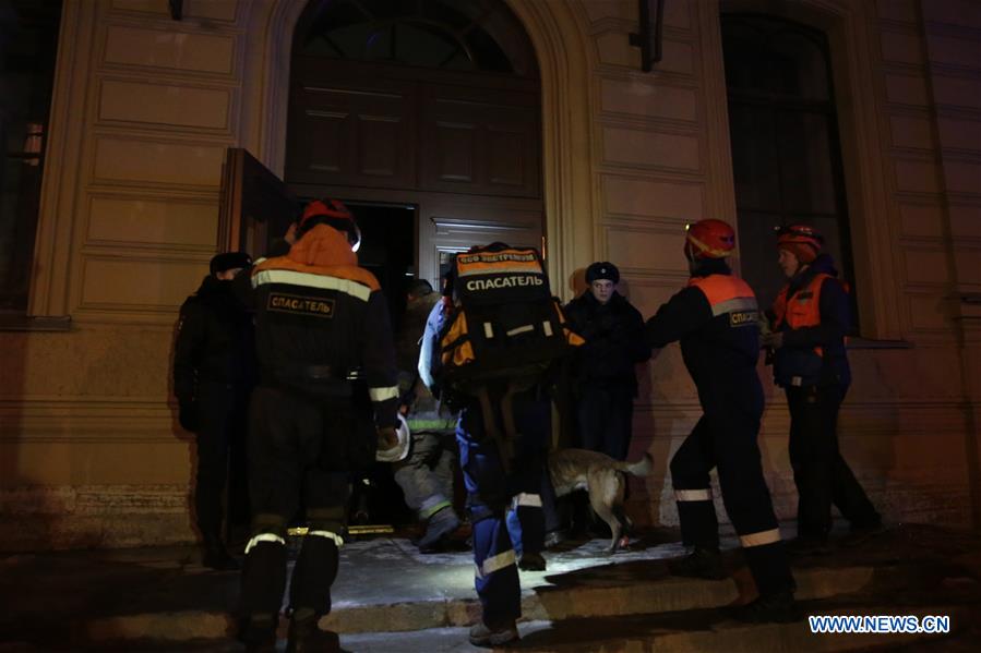 RUSSIA-ST. PETERSBURG-BUILDING-COLLAPSE