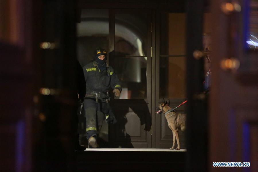 RUSSIA-ST. PETERSBURG-BUILDING-COLLAPSE