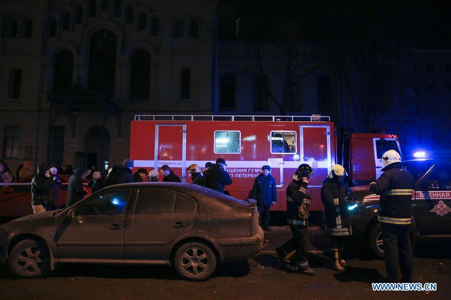 RUSSIA-ST. PETERSBURG-BUILDING-COLLAPSE