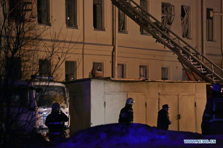 RUSSIA-ST. PETERSBURG-BUILDING-COLLAPSE