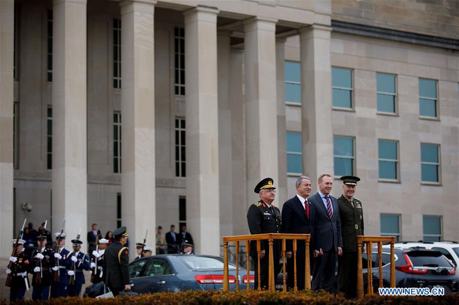 U.S.-ARLINGTON-PATRICK SHANAHAN-TURKEY-DM-HULUSI AKAR-MEETING