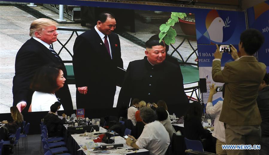 Kim Trump Start Talks For 2nd Day Of Summit Xinhua Englishnewscn 