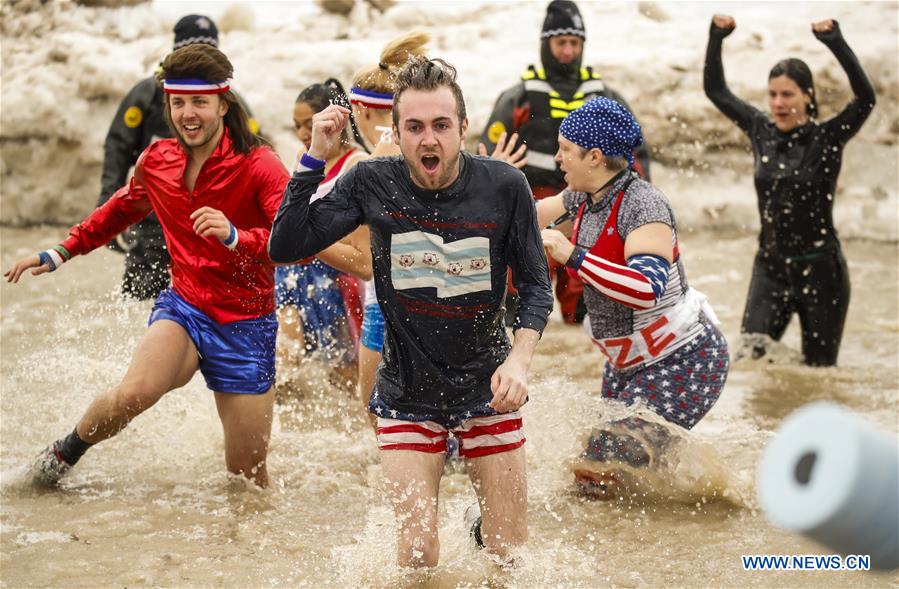 U.S.-CHICAGO-POLAR PLUNGE-SPECIAL OLYMPICS-DONATION