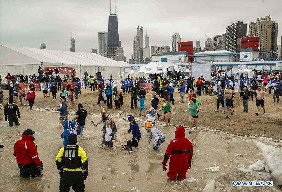 U.S.-CHICAGO-POLAR PLUNGE-SPECIAL OLYMPICS-DONATION