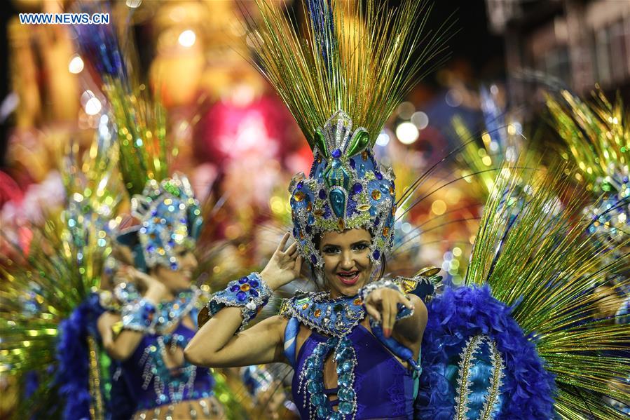 In pics: carnival parade in Rio de Janeiro, Brazil-Xinhua