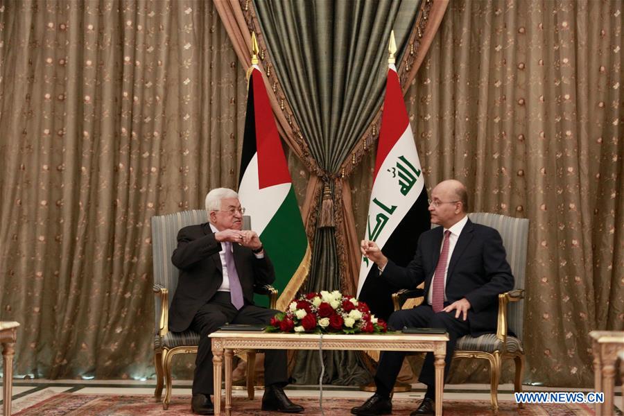 IRAQ-BAGHDAD-PRESIDENT-PALESTINIAN PRESIDENT-MEETING