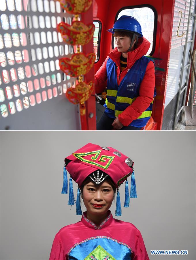 CHINA-NANNING-FEMALE CONSTRUCTION WORKERS-DRESS (CN)