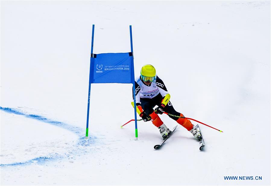 (SP)RUSSIA-KRASNOYARSK-29TH WINTER UNIVERSIADE-ALPINE SKIING-GIANT SLALOM