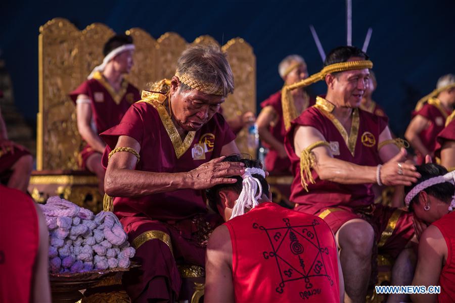 (SP)THAILAND-AYUTTHAYA-MUAY THAI-CEREMONY