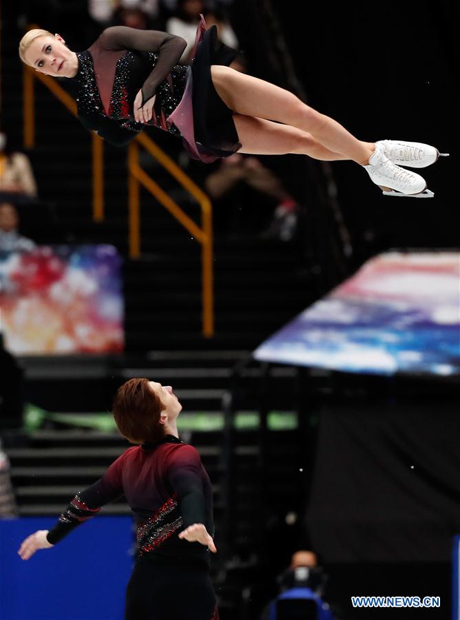 (SP)JAPAN-SAITAMA-FIGURE SKATING-WORLD CHAMPIONSHIPS-PAIRS