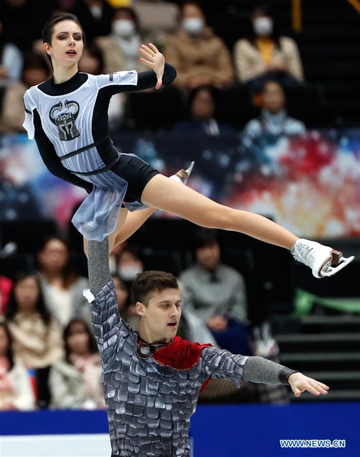 (SP)JAPAN-SAITAMA-FIGURE SKATING-WORLD CHAMPIONSHIPS-PAIRS