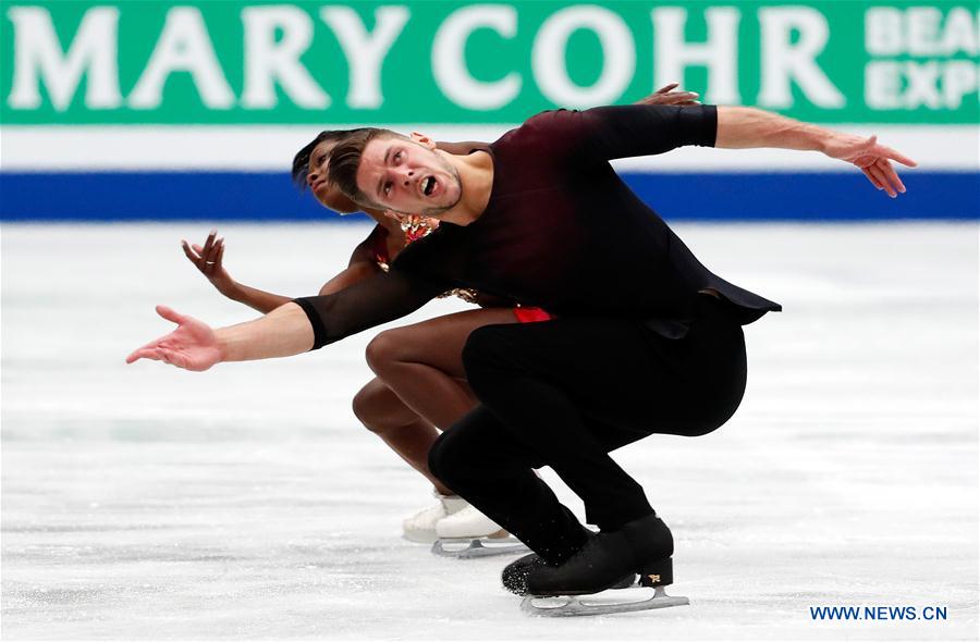 (SP)JAPAN-SAITAMA-FIGURE SKATING-WORLD CHAMPIONSHIPS-PAIRS