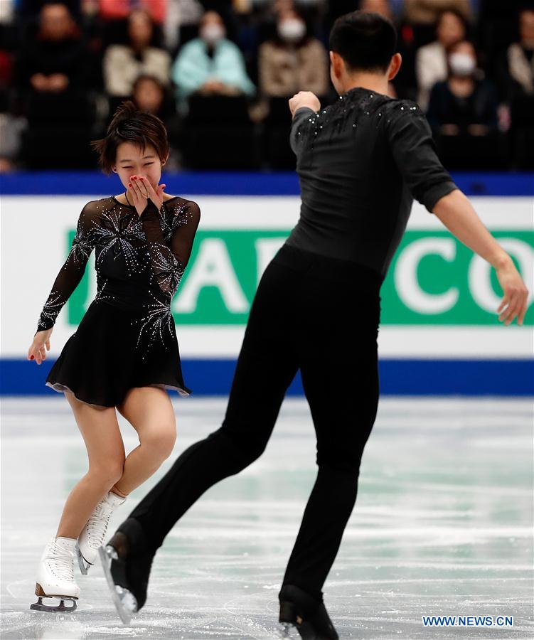 (SP)JAPAN-SAITAMA-FIGURE SKATING-WORLD CHAMPIONSHIPS-PAIRS