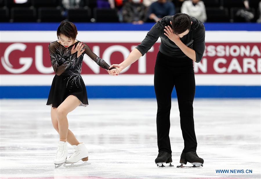 (SP)JAPAN-SAITAMA-FIGURE SKATING-WORLD CHAMPIONSHIPS-PAIRS