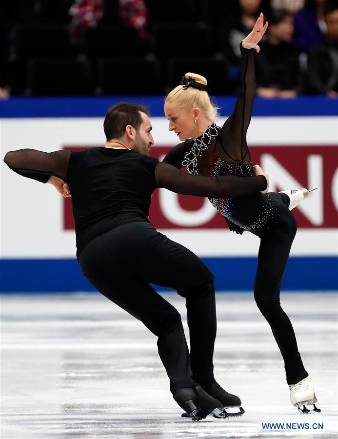 (SP)JAPAN-SAITAMA-FIGURE SKATING-WORLD CHAMPIONSHIPS-PAIRS