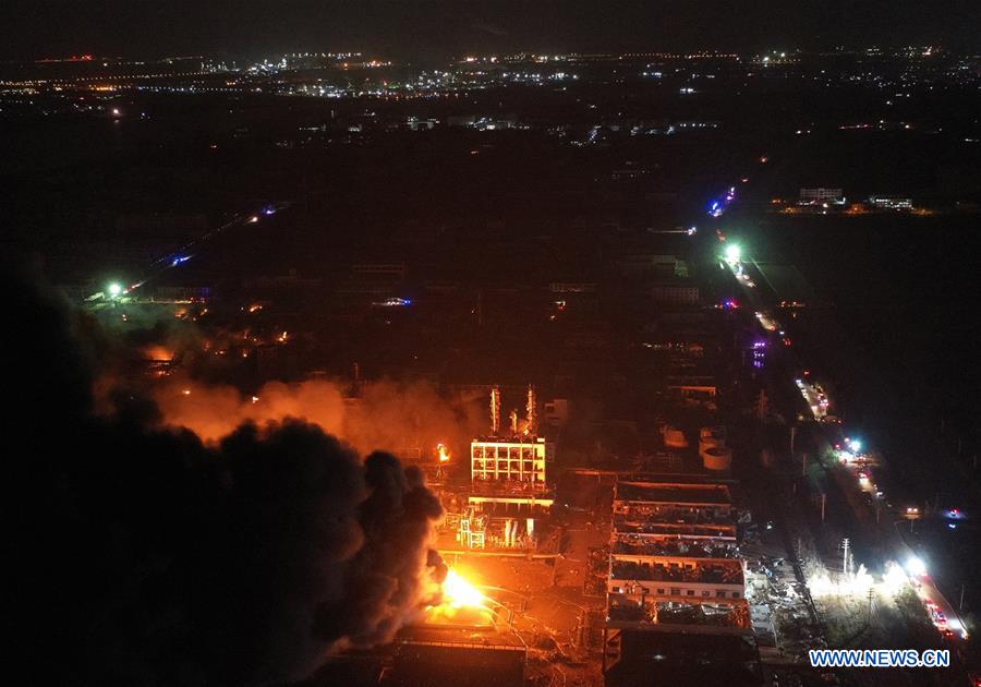 (SPOT NEWS)CHINA-YANCHENG-FACTORY EXPLOSION (CN)