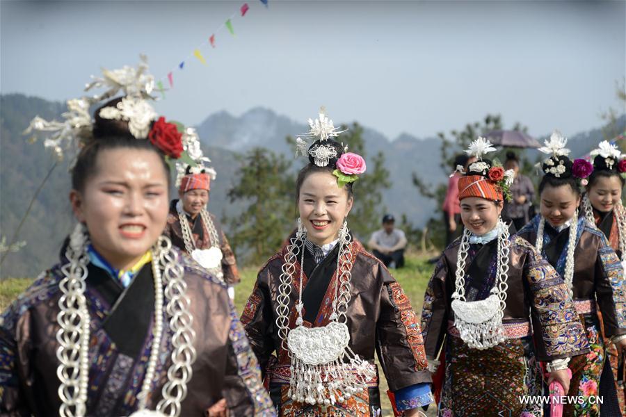 #CHINA-GUIZHOU-MIAO ETHNIC GROUP-SISTERS FESTIVAL (CN)