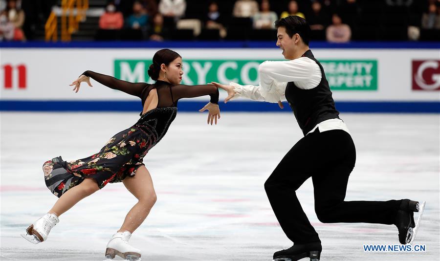 (SP)JAPAN-SAITAMA-FIGURE SKATING-WORLD CHAMPIONSHIPS-ICE DANCE