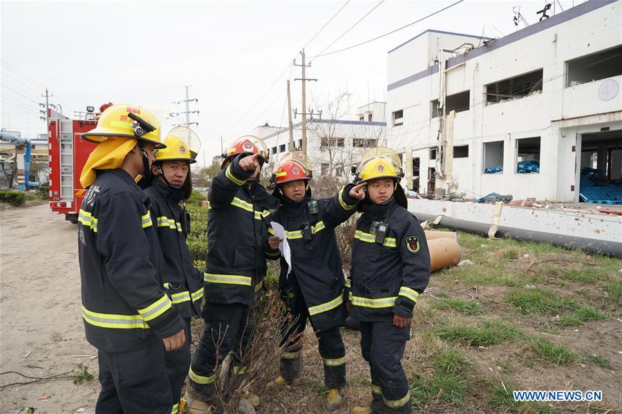 (SPOT NEWS)CHINA-JIANGSU-XIANGSHUI-EXPLOSION-RESCUE (CN)