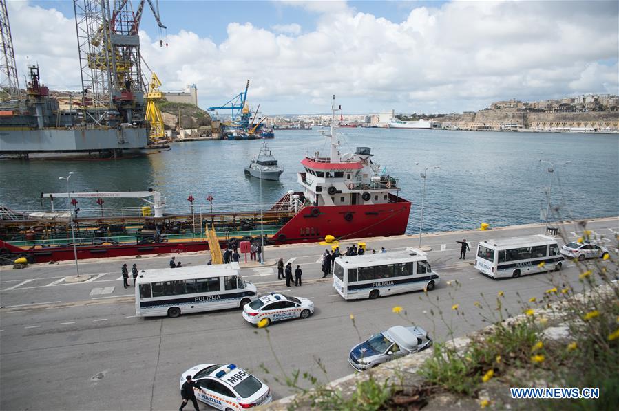 MALTA-SENGLEA-HIJACKED SHIP