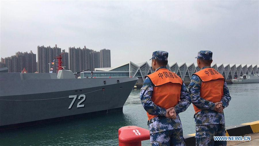 CHINA-SHANDONG-QINGDAO-FIRST FOREIGN VESSEL-NAVY EVENT (CN)