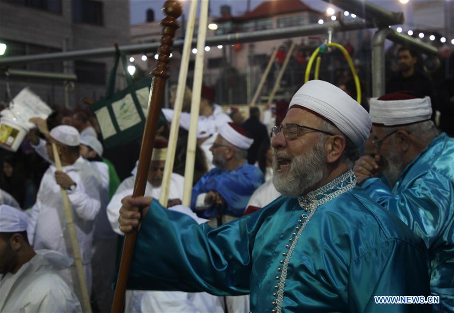 MIDEAST-NABLUS-MOUNT GERIZIM-SAMARITAN-PASSOVER