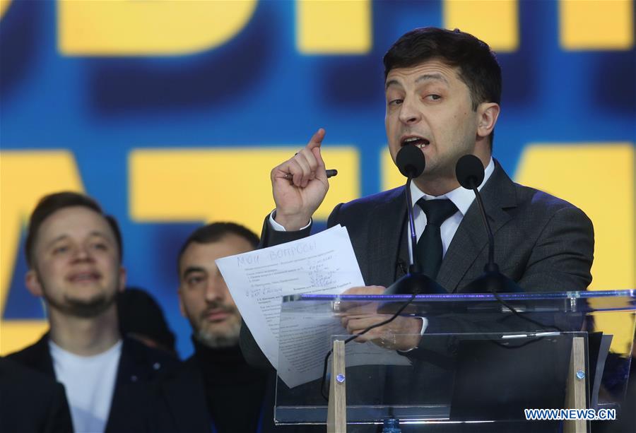 UKRAINE-KIEV-PRESIDENTIAL CANDIDATES-DEBATE