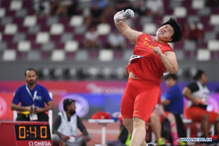 (SP)QATAR-DOHA-ASIAN ATHLETIC CHAMPIONSHIP-WOMEN'S SHOT PUT