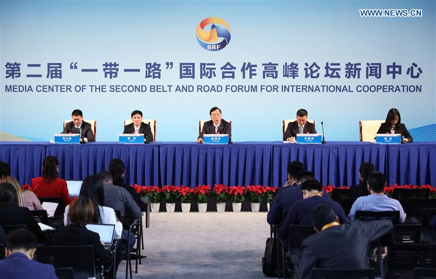 (BRF)CHINA-BEIJING-BELT AND ROAD FORUM-PRESS BRIEFING-SHAANXI (CN)