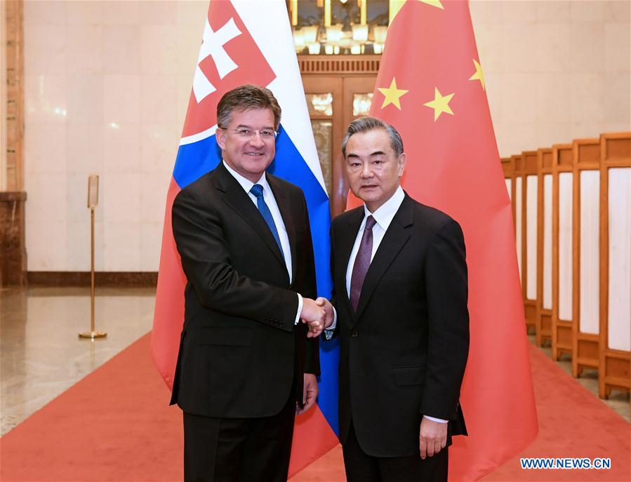 (BRF)CHINA-BEIJING-WANG YI-SLOVAK FM-MEETING (CN)