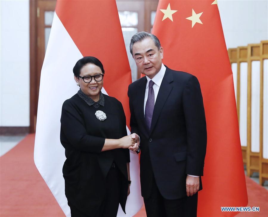 (BRF)CHINA-BEIJING-WANG YI-INDONESIAN FM-MEETING (CN)